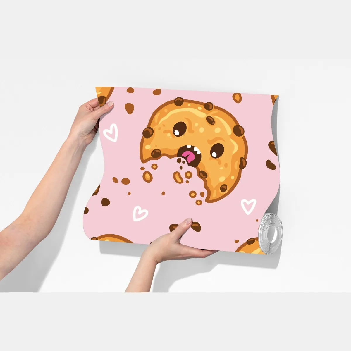 Fototapeta uroczy wzór ciasteczek kawaii na różowym tle – Wallissimo® Fototapeta uroczy wzór ciasteczek kawaii na różowym tle – Wallissimo®