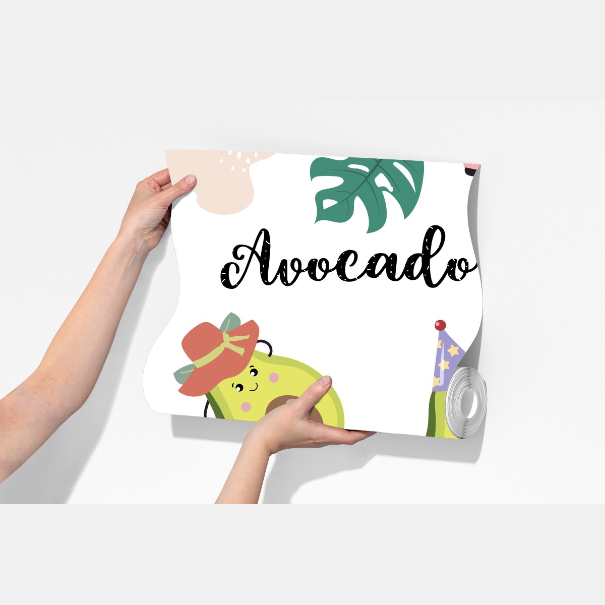 Fototapeta wesoły wzór z awokado – Wallissimo® Fototapeta wesoły wzór z awokado – Wallissimo®