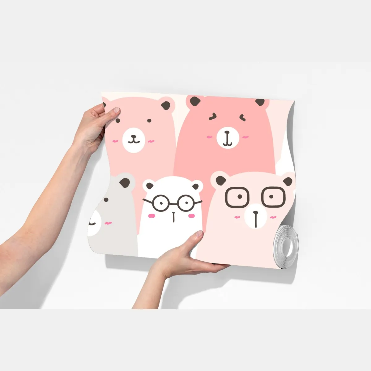 Fototapeta pastelowy wzór z misiami do pokoju dziecięcego – Wallissimo® Fototapeta pastelowy wzór z misiami do pokoju dziecięcego – Wallissimo®