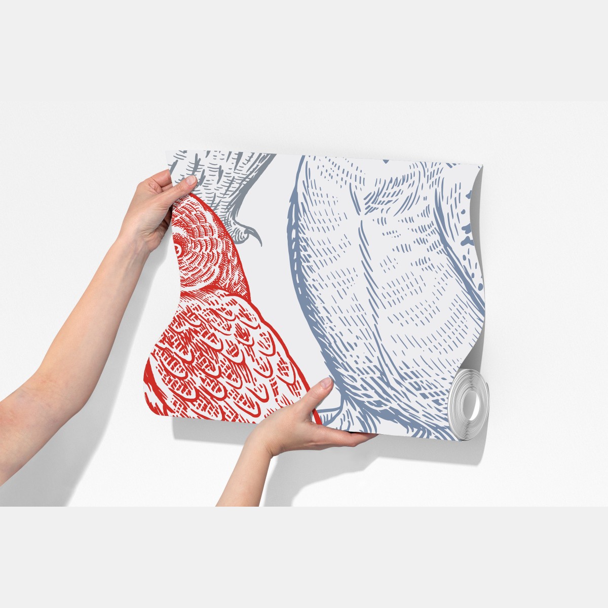 Fototapeta kolorowy wzór z sowami – Wallissimo® Fototapeta kolorowy wzór z sowami – Wallissimo®