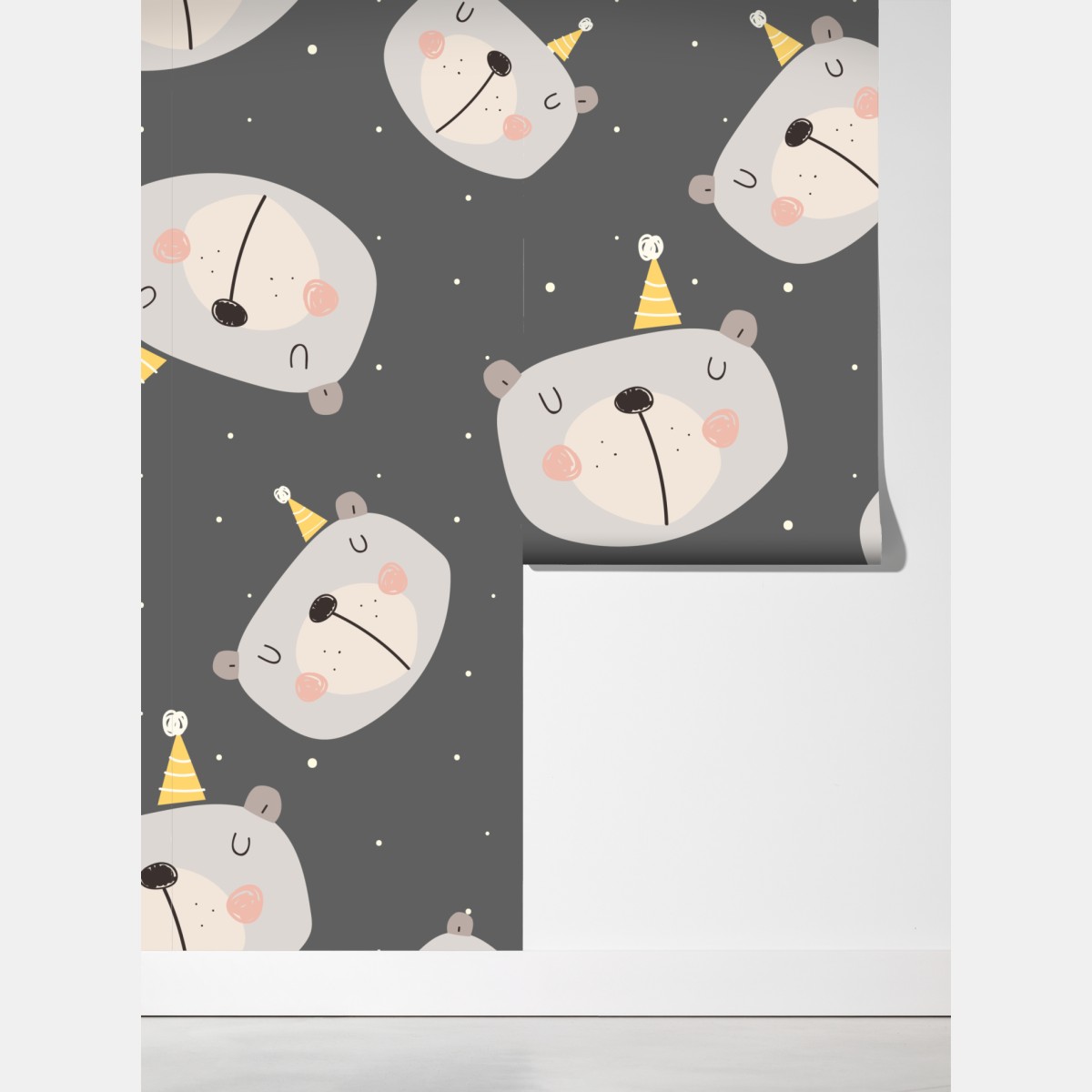 Fototapeta pastelowe śpiące misie wzór do pokoju dziecięcego – Wallissimo® Fototapeta pastelowe śpiące misie wzór do pokoju dziecięcego – Wallissimo®