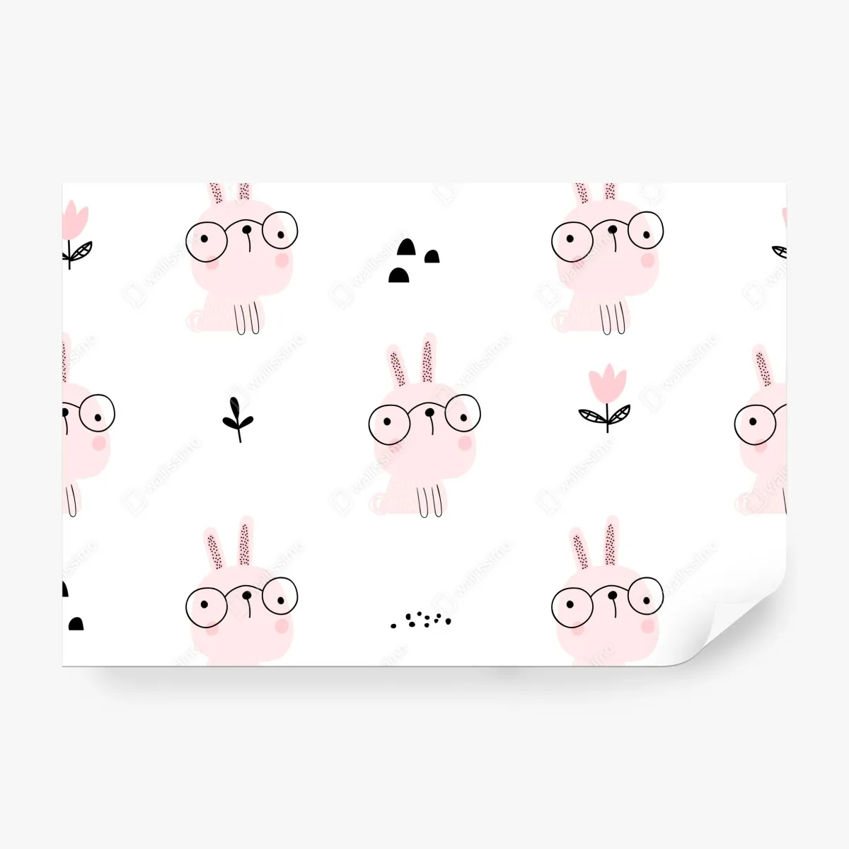 Fototapeta uroczy różowy wzór króliczka do pokoju dziecięcego – Wallissimo® Fototapeta uroczy różowy wzór króliczka do pokoju dziecięcego – Wallissimo®