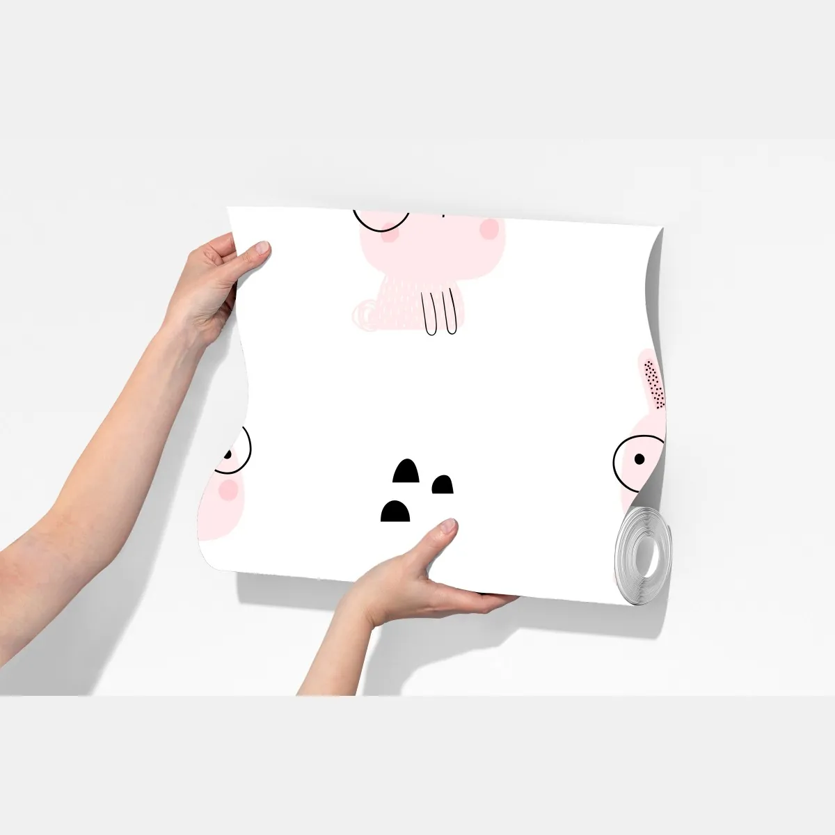 Fototapeta uroczy różowy wzór króliczka do pokoju dziecięcego – Wallissimo® Fototapeta uroczy różowy wzór króliczka do pokoju dziecięcego – Wallissimo®