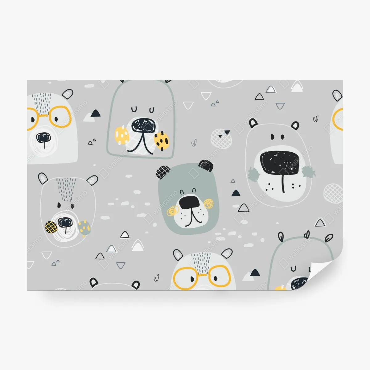 Fototapeta wzór z zabawnymi misiami do pokoju dziecięcego – Wallissimo® Fototapeta wzór z zabawnymi misiami do pokoju dziecięcego – Wallissimo®