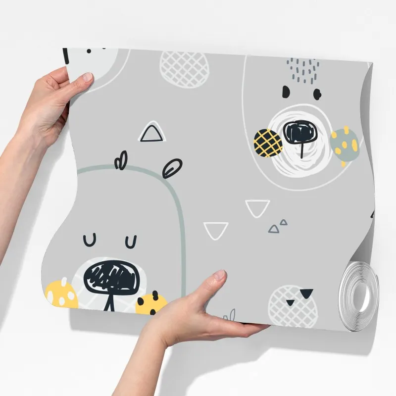 Fototapeta wzór z zabawnymi misiami do pokoju dziecięcego – Wallissimo® Fototapeta wzór z zabawnymi misiami do pokoju dziecięcego – Wallissimo®