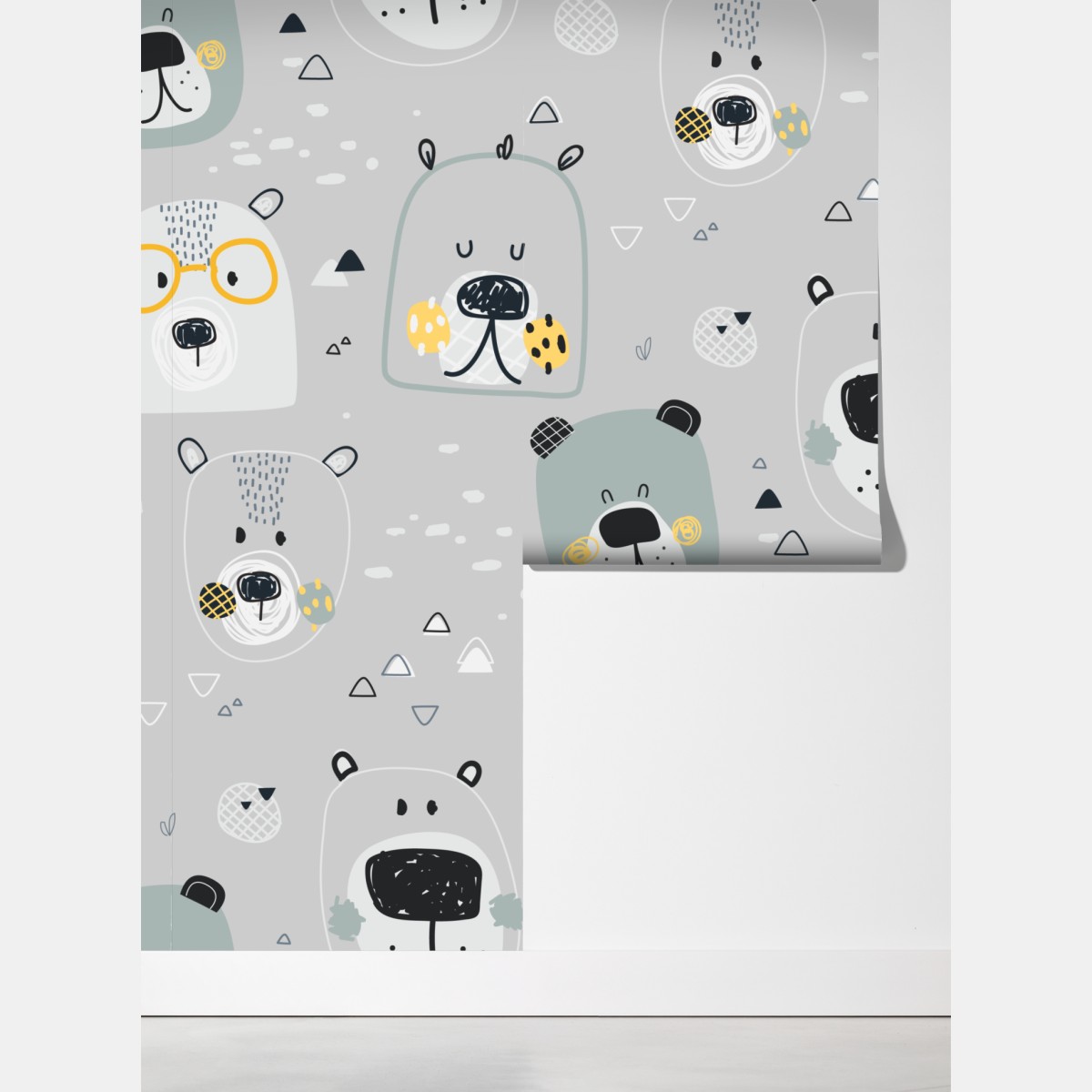 Fototapeta wzór z zabawnymi misiami do pokoju dziecięcego – Wallissimo® Fototapeta wzór z zabawnymi misiami do pokoju dziecięcego – Wallissimo®
