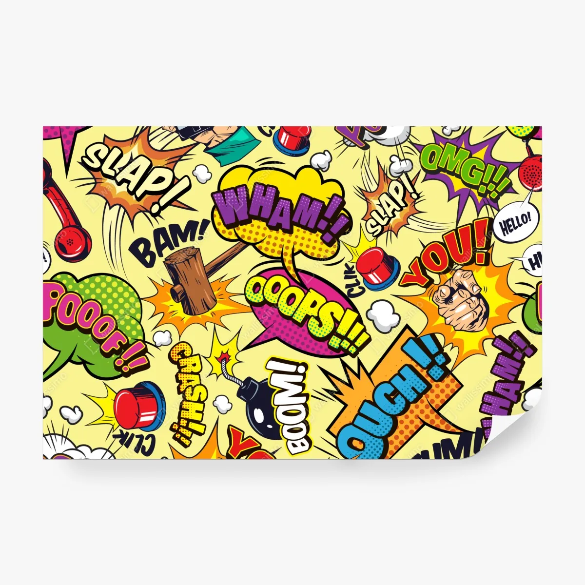 Fototapeta retro kolaż komiksowy w stylu pop-art – Wallissimo® Fototapeta retro kolaż komiksowy w stylu pop-art – Wallissimo®