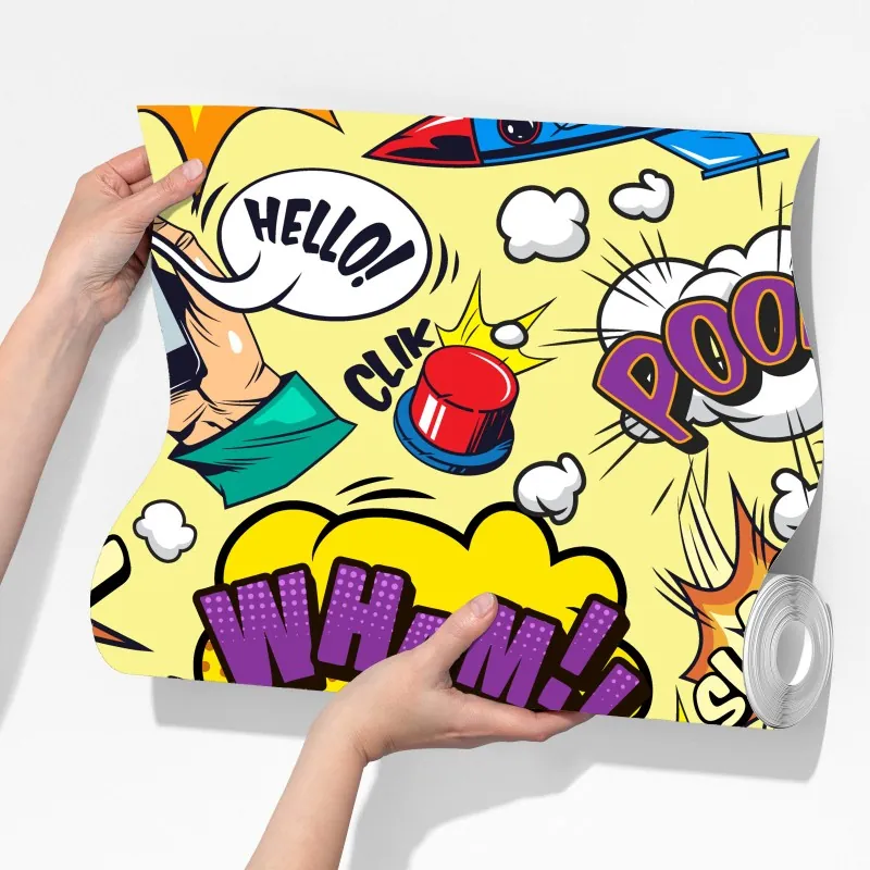 Fototapeta retro kolaż komiksowy w stylu pop-art – Wallissimo® Fototapeta retro kolaż komiksowy w stylu pop-art – Wallissimo®