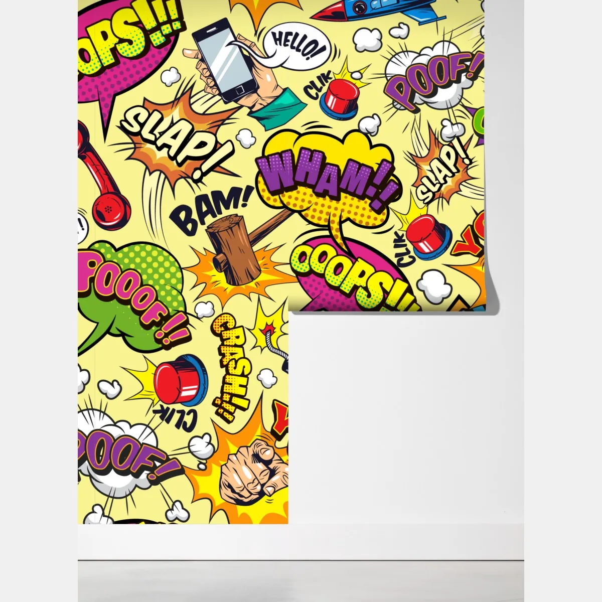 Fototapeta retro kolaż komiksowy w stylu pop-art – Wallissimo® Fototapeta retro kolaż komiksowy w stylu pop-art – Wallissimo®