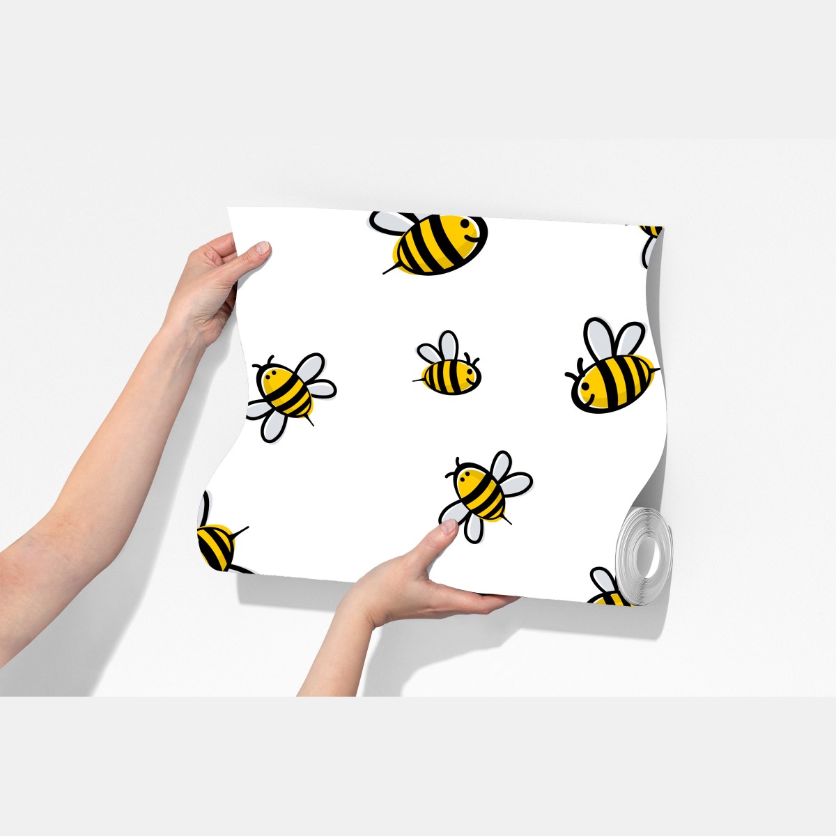 Fototapeta wesoły wzór z pszczołami do pokoju dziecięcego – Wallissimo® Fototapeta wesoły wzór z pszczołami do pokoju dziecięcego – Wallissimo®