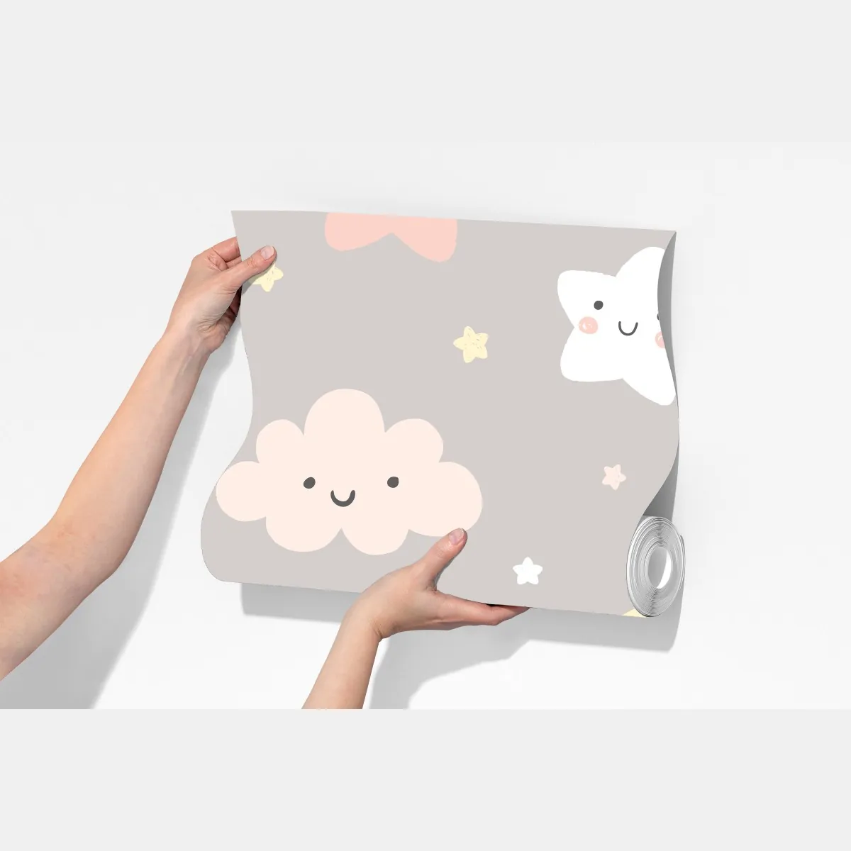 Fototapeta senny księżyc i gwiazdki wzór do pokoju dziecięcego – Wallissimo® Fototapeta senny księżyc i gwiazdki wzór do pokoju dziecięcego – Wallissimo®