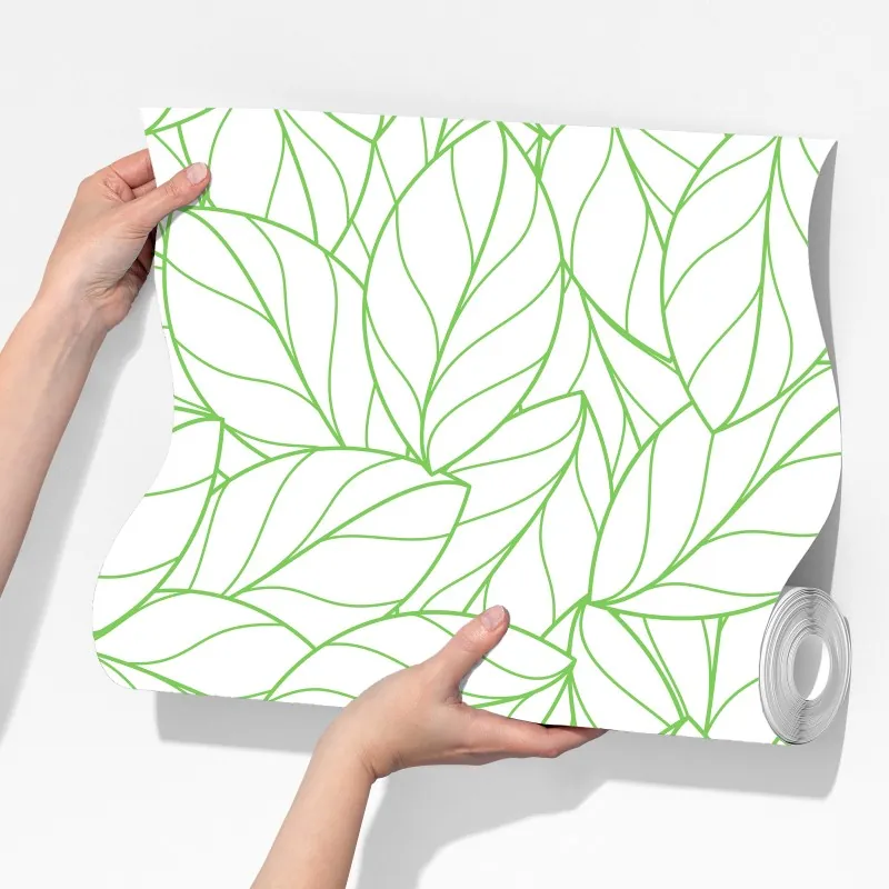 Fototapeta zielony wzór liści – Wallissimo® Fototapeta zielony wzór liści – Wallissimo®