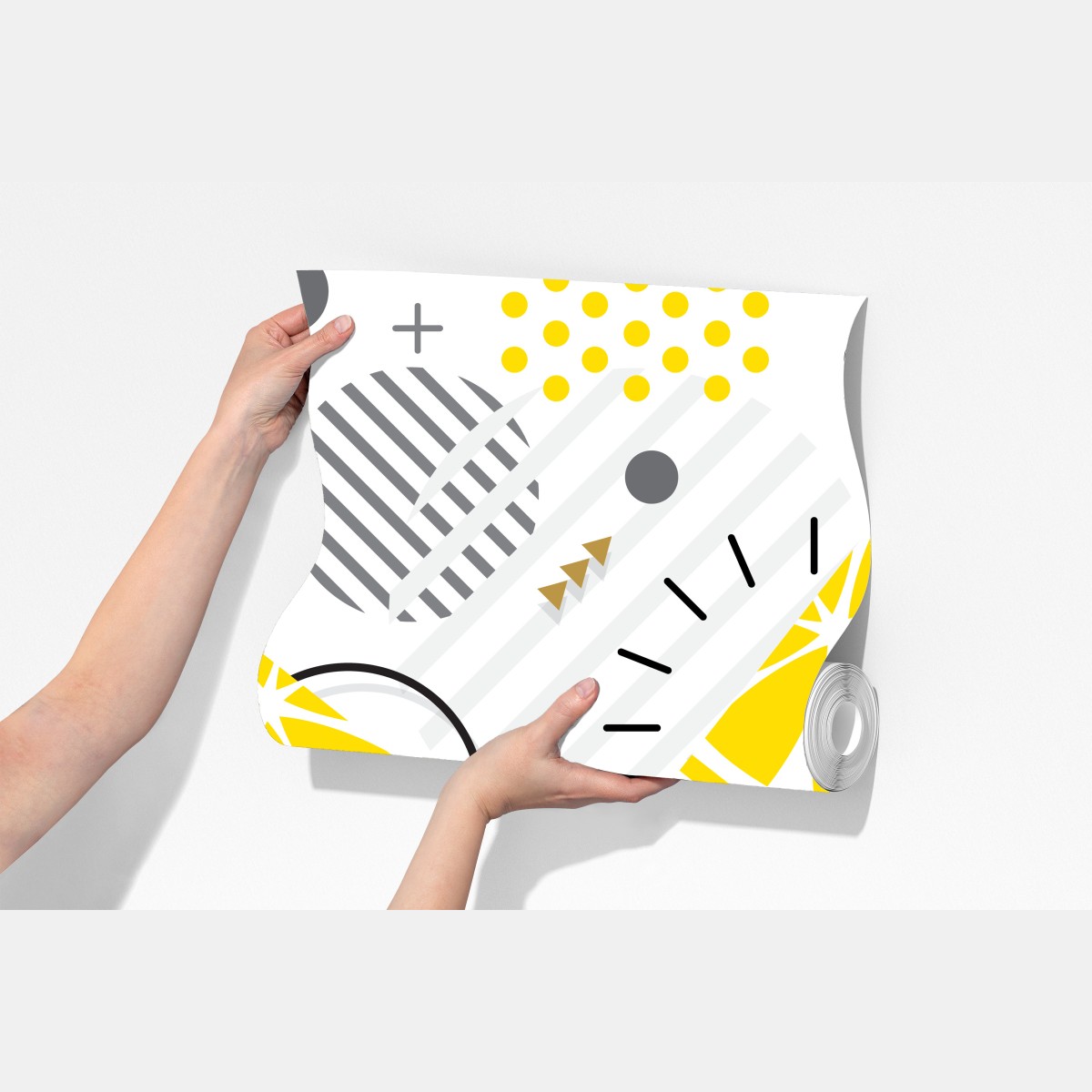 Fototapeta żywy cytrusowy wzór geometryczny – Wallissimo® Fototapeta żywy cytrusowy wzór geometryczny – Wallissimo®