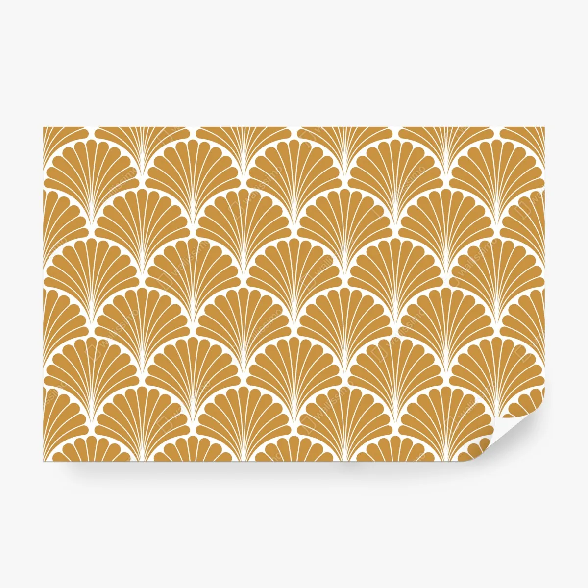 Fototapeta złoty wzór wachlarza w stylu art deco – Wallissimo® Fototapeta złoty wzór wachlarza w stylu art deco – Wallissimo®