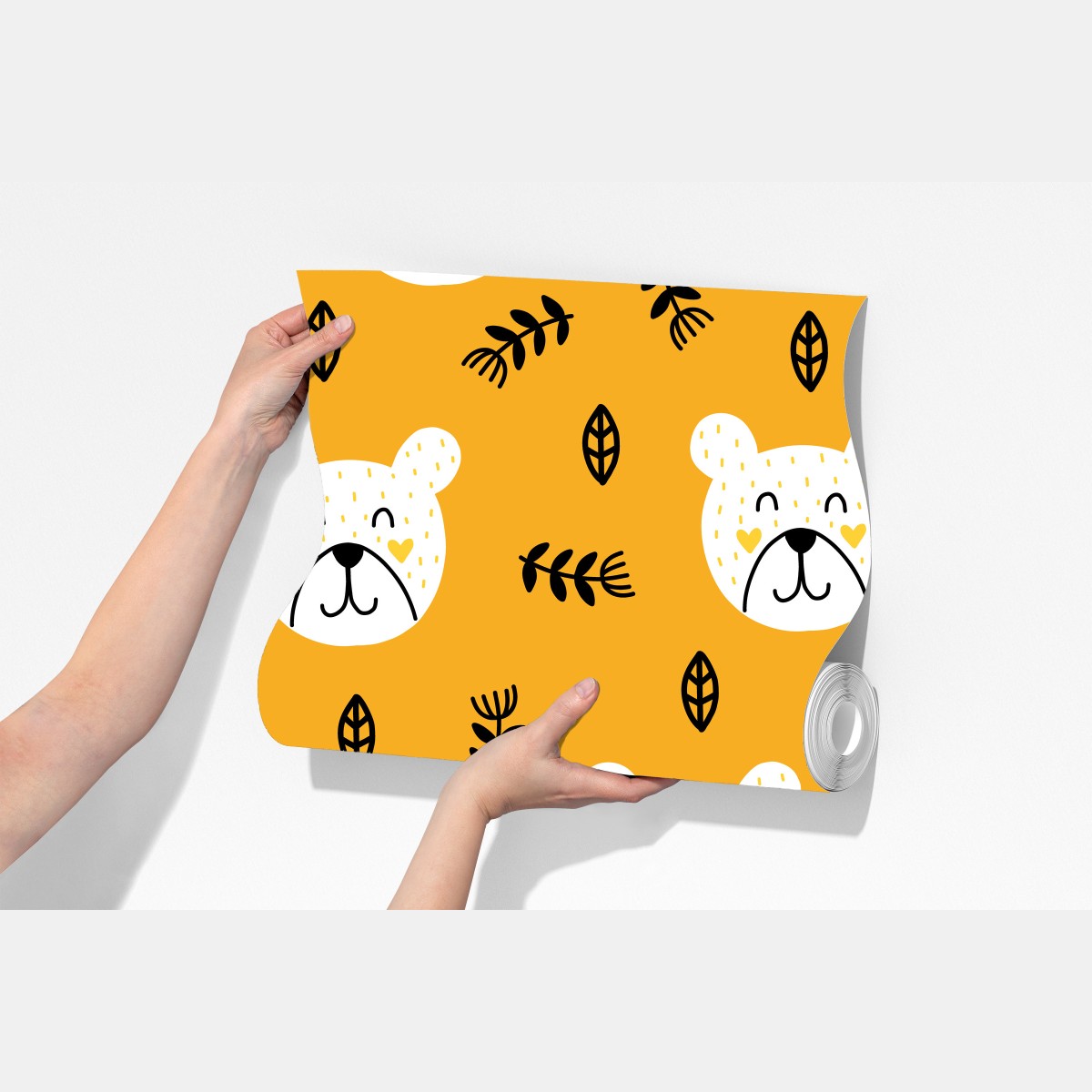 Fototapeta uroczy wzór z misiem do pokoju dziecięcego – Wallissimo® Fototapeta uroczy wzór z misiem do pokoju dziecięcego – Wallissimo®