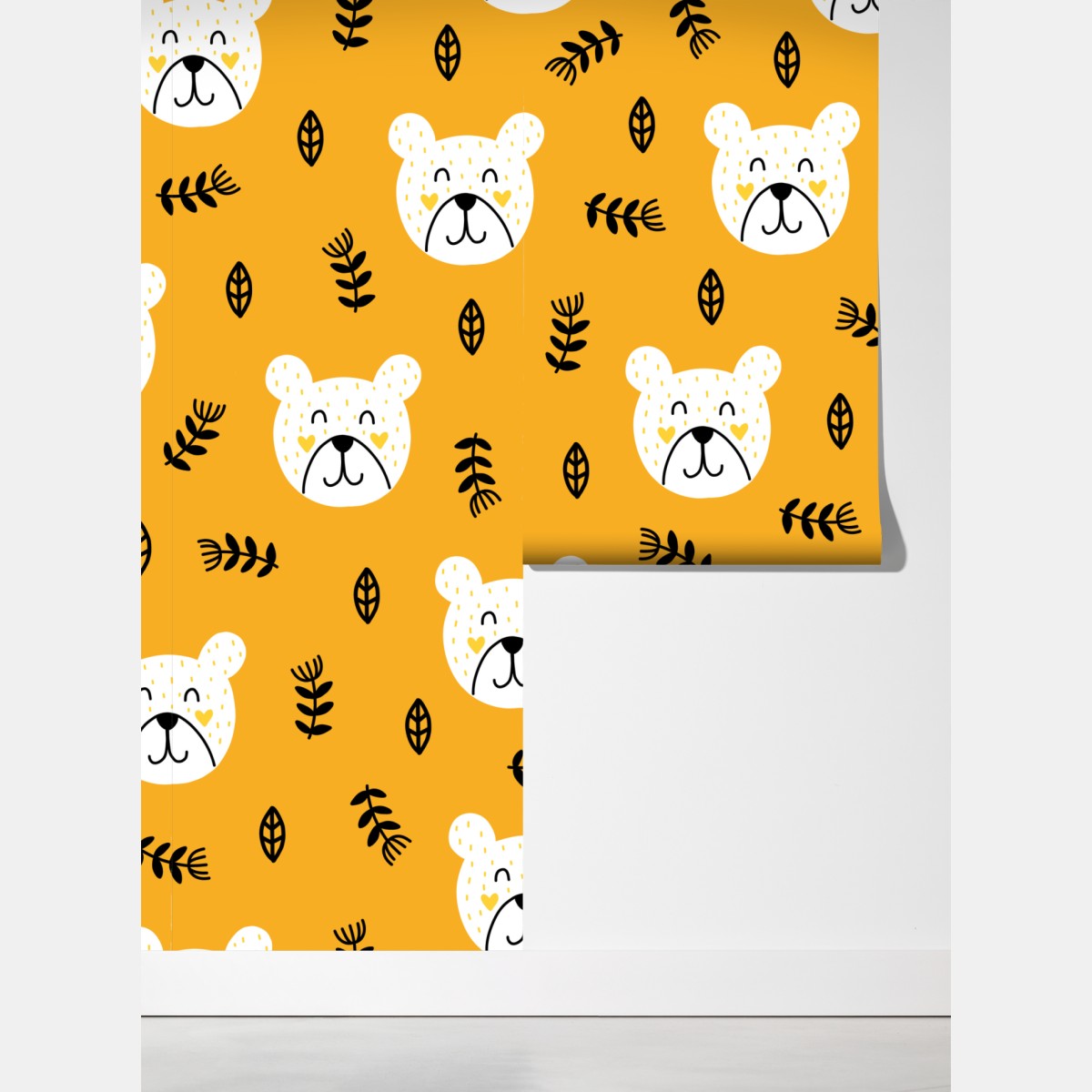 Fototapeta uroczy wzór z misiem do pokoju dziecięcego – Wallissimo® Fototapeta uroczy wzór z misiem do pokoju dziecięcego – Wallissimo®