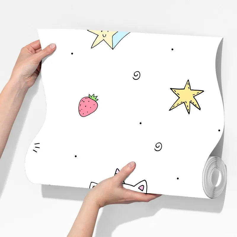 Fototapeta pastelowy kot jednorożec na tęczy – Wallissimo® Fototapeta pastelowy kot jednorożec na tęczy – Wallissimo®