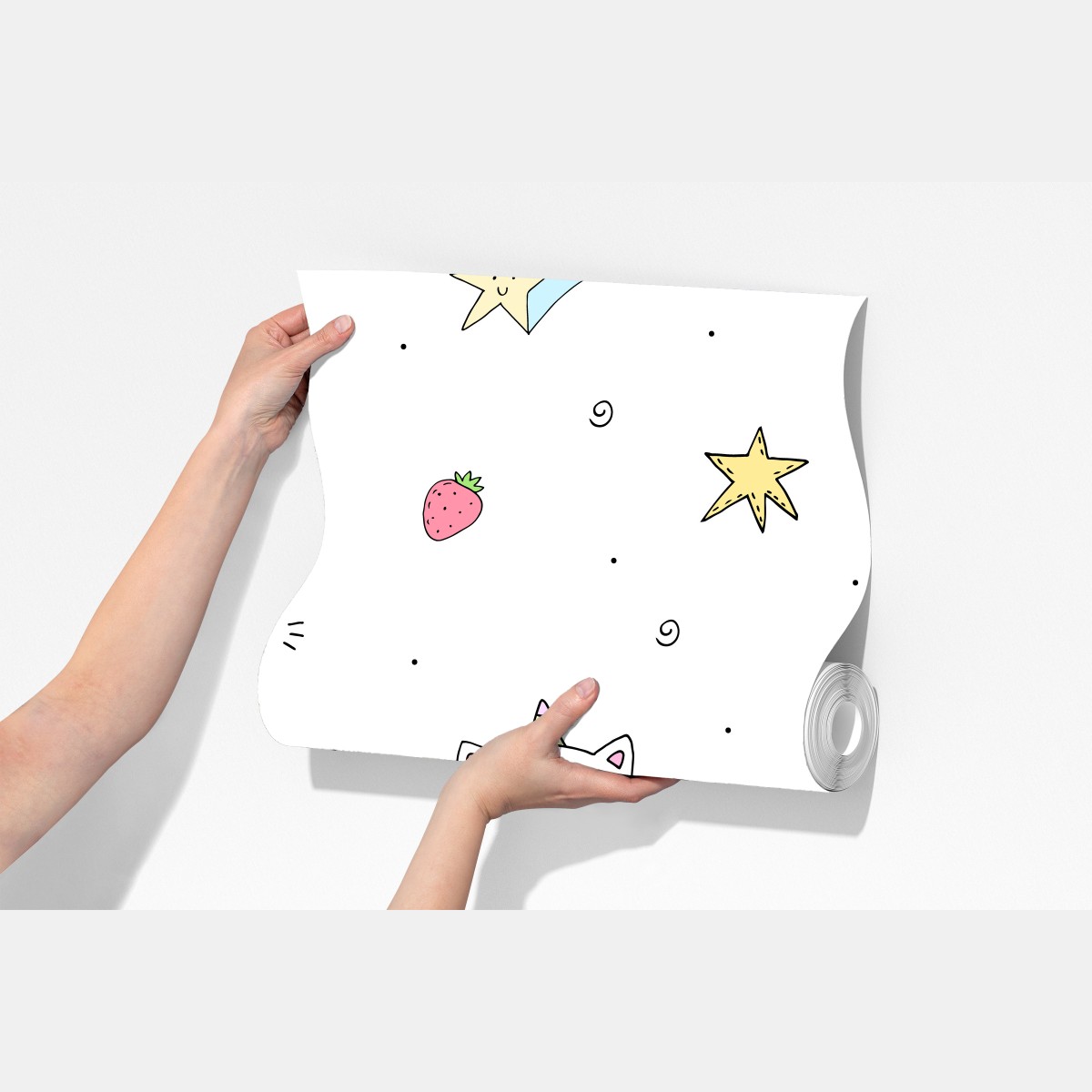 Fototapeta pastelowy kot jednorożec na tęczy – Wallissimo® Fototapeta pastelowy kot jednorożec na tęczy – Wallissimo®