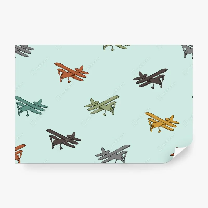 Fototapeta akwarelowy wzór strąków kakaowych – Wallissimo®