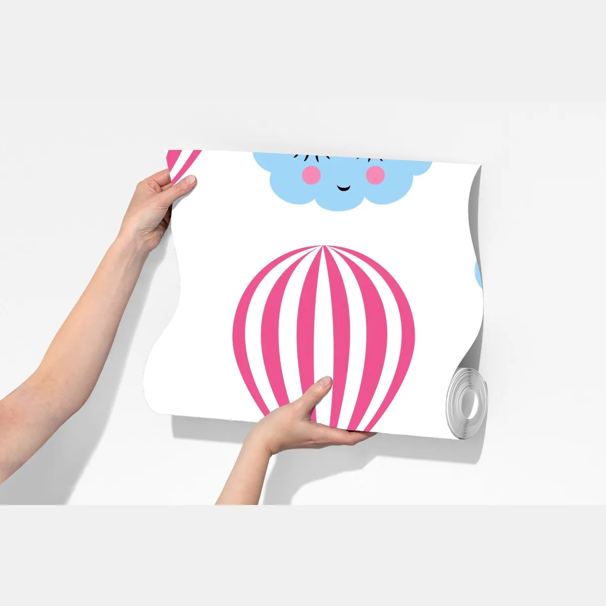 Fototapeta pastelowe chmury i balony wzór – Wallissimo® Fototapeta pastelowe chmury i balony wzór – Wallissimo®