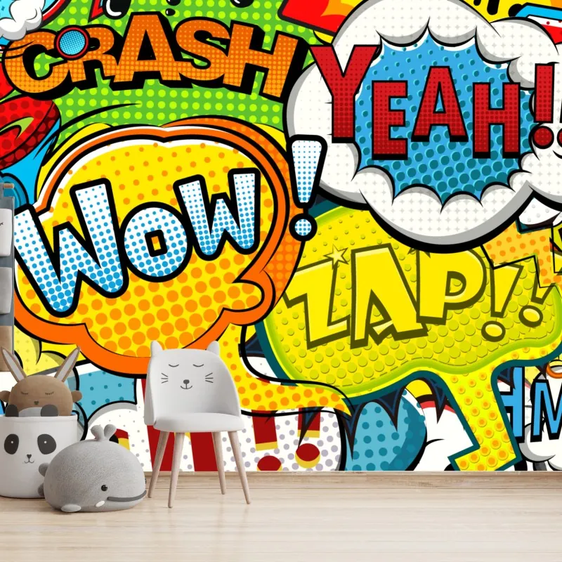 Fototapeta komiksowy pop-art wybuch kolorów