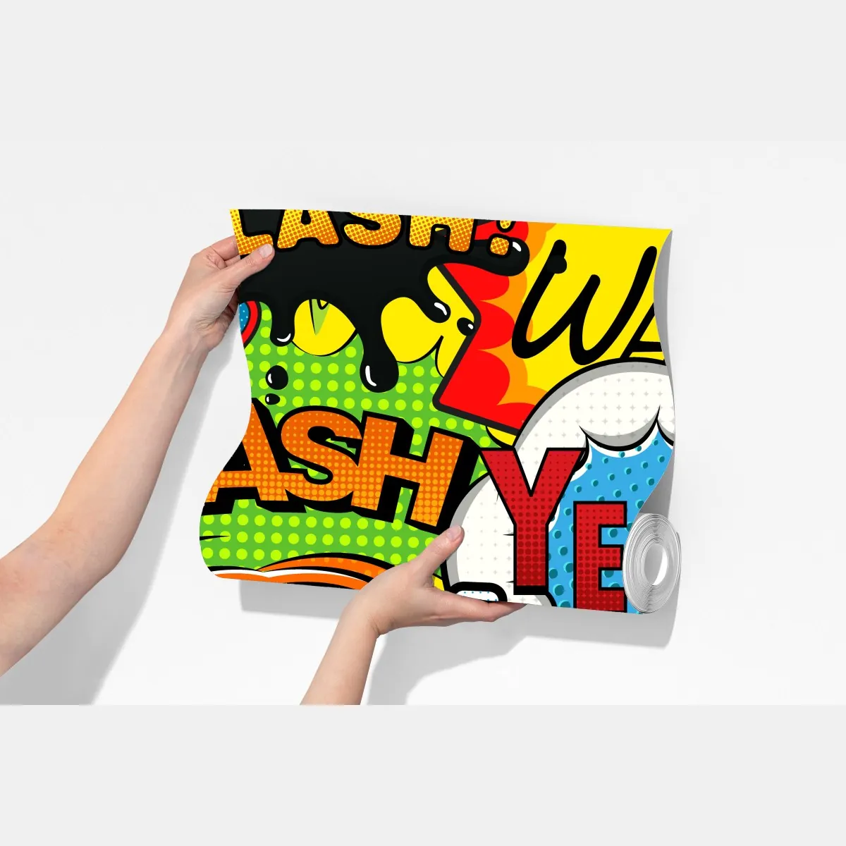 Fototapeta komiksowy pop-art wybuch kolorów – Wallissimo® Fototapeta komiksowy pop-art wybuch kolorów – Wallissimo®