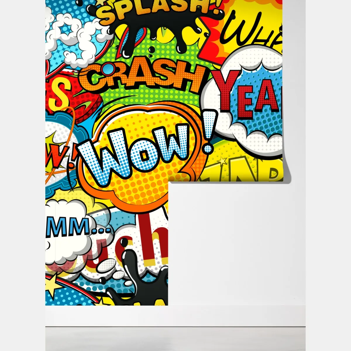 Fototapeta komiksowy pop-art wybuch kolorów – Wallissimo® Fototapeta komiksowy pop-art wybuch kolorów – Wallissimo®