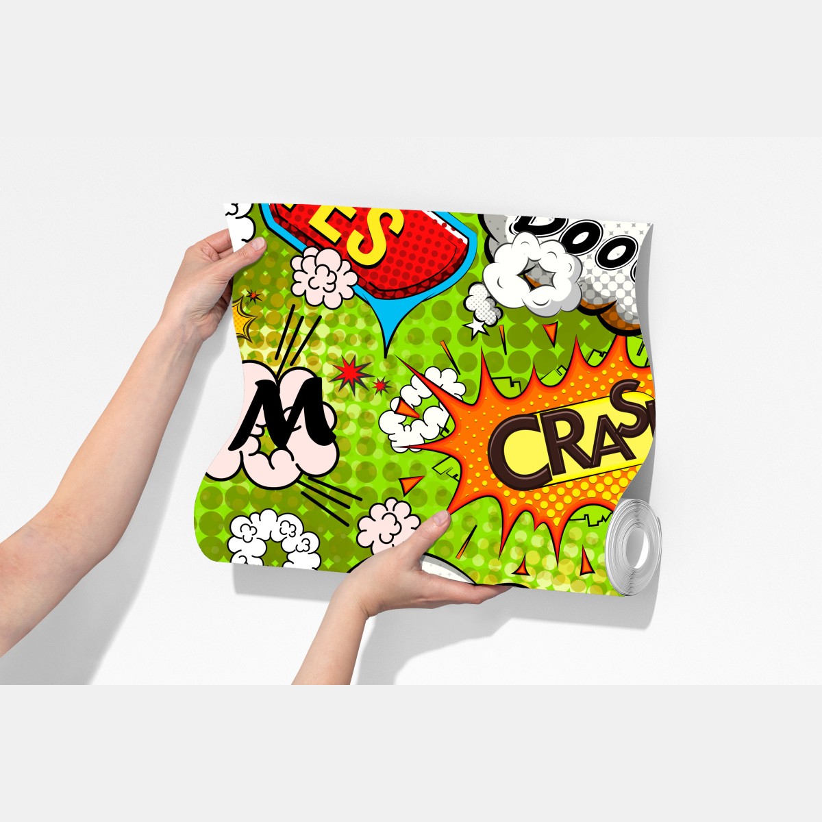 Fototapeta żywy kolaż komiksowy w stylu pop-art – Wallissimo® Fototapeta żywy kolaż komiksowy w stylu pop-art – Wallissimo®