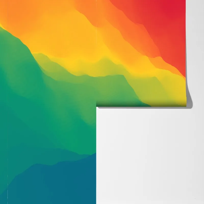 Fototapeta żywy warstwowy gradient górski – Wallissimo® Fototapeta żywy warstwowy gradient górski – Wallissimo®