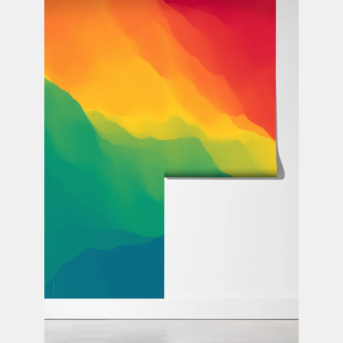 Fototapeta żywy warstwowy gradient górski – Wallissimo® Fototapeta żywy warstwowy gradient górski – Wallissimo®