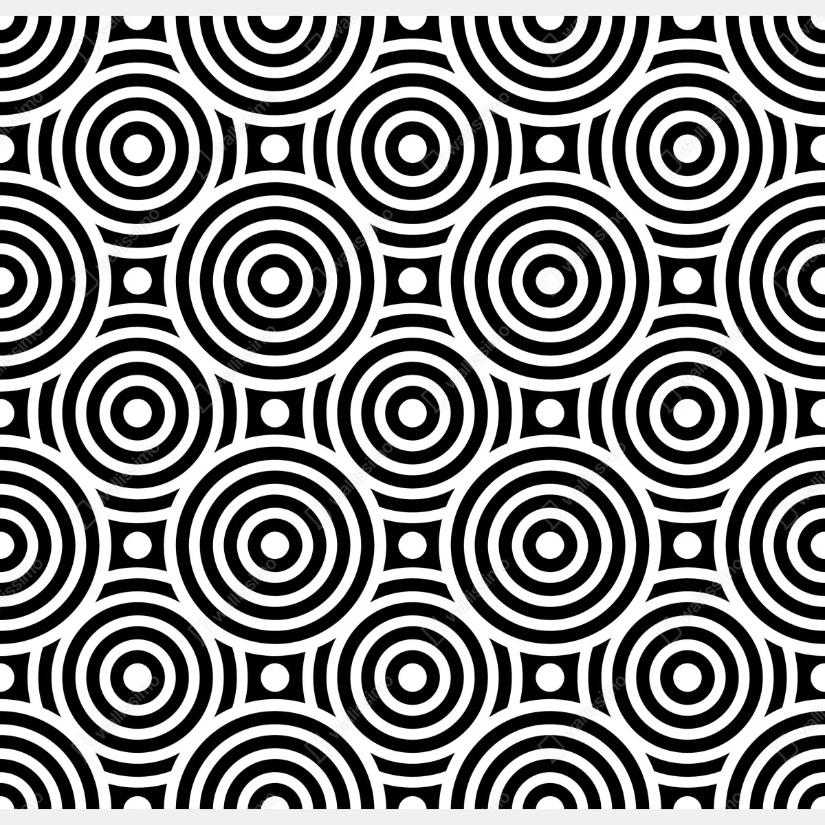 Fototapeta czarno-biały wzór koncentrycznych kół – Wallissimo® Fototapeta czarno-biały wzór koncentrycznych kół – Wallissimo®