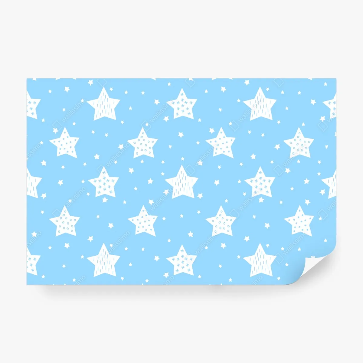 Fototapeta miękkie niebieskie gwiazdki do pokoju dziecięcego – Wallissimo® Fototapeta miękkie niebieskie gwiazdki do pokoju dziecięcego – Wallissimo®