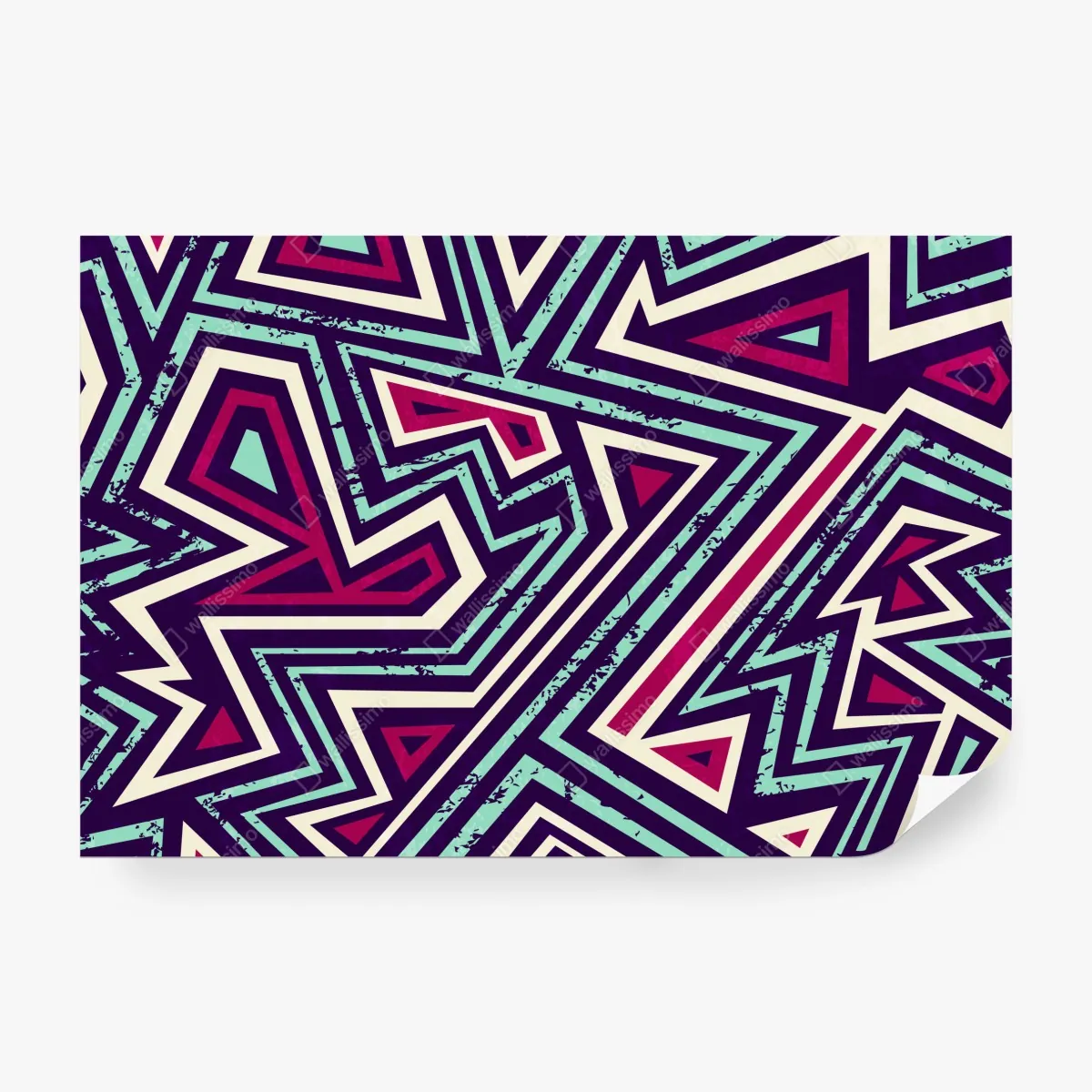 Fototapeta odważny geometryczny wzór z trójkątami – Wallissimo® Fototapeta odważny geometryczny wzór z trójkątami – Wallissimo®