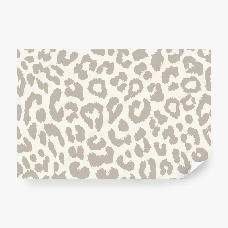 Fototapeta neutralny beżowy wzór w panterkę