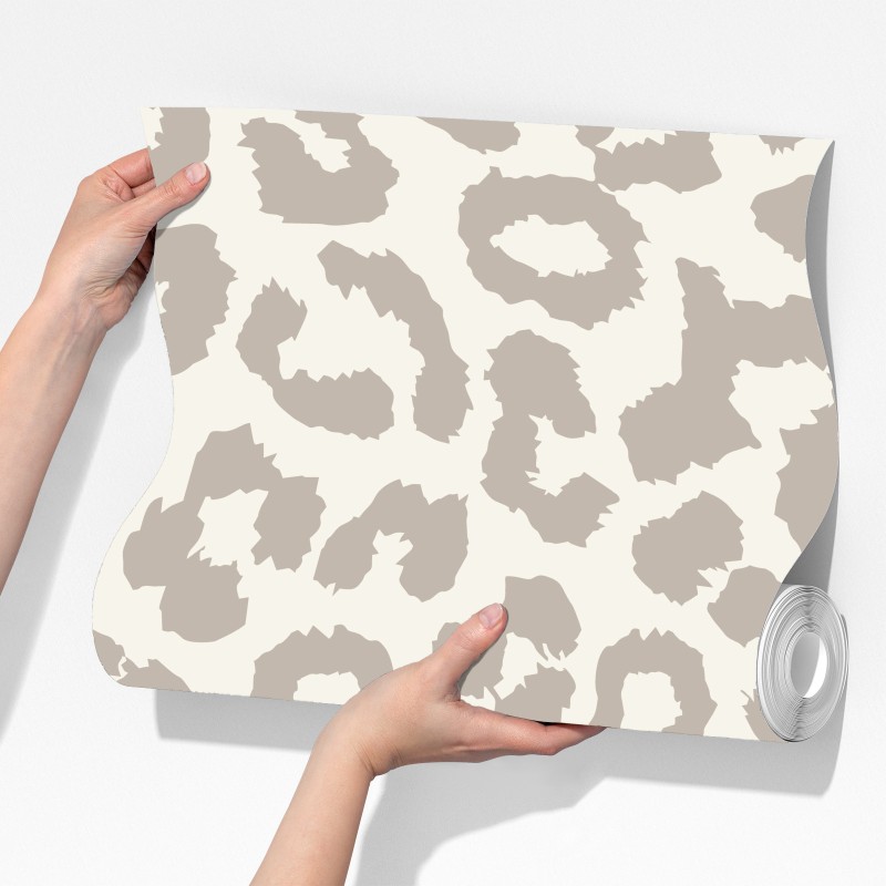 Fototapeta neutralny beżowy wzór w panterkę – Wallissimo® Fototapeta neutralny beżowy wzór w panterkę – Wallissimo®