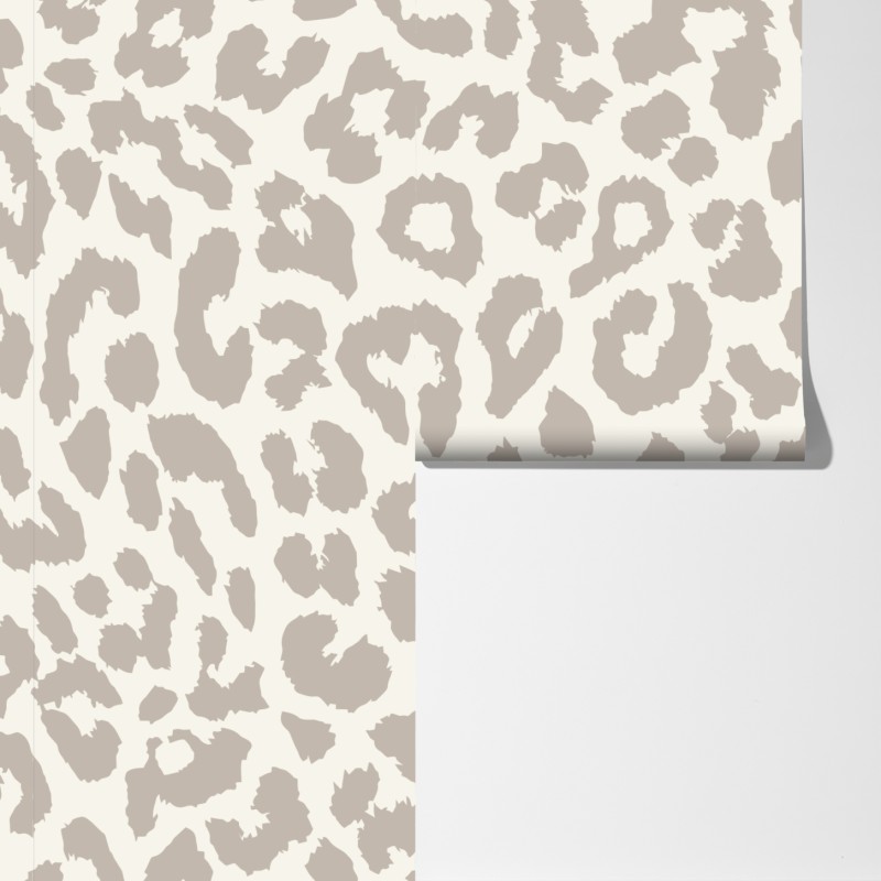 Fototapeta neutralny beżowy wzór w panterkę – Wallissimo® Fototapeta neutralny beżowy wzór w panterkę – Wallissimo®