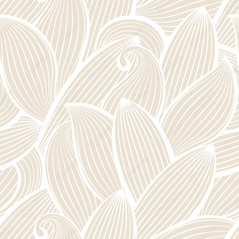 Fototapeta delikatny beżowy botaniczny wzór – Wallissimo® Fototapeta delikatny beżowy botaniczny wzór – Wallissimo®