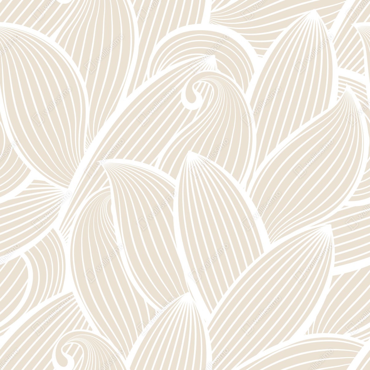 Fototapeta delikatny beżowy botaniczny wzór – Wallissimo® Fototapeta delikatny beżowy botaniczny wzór – Wallissimo®