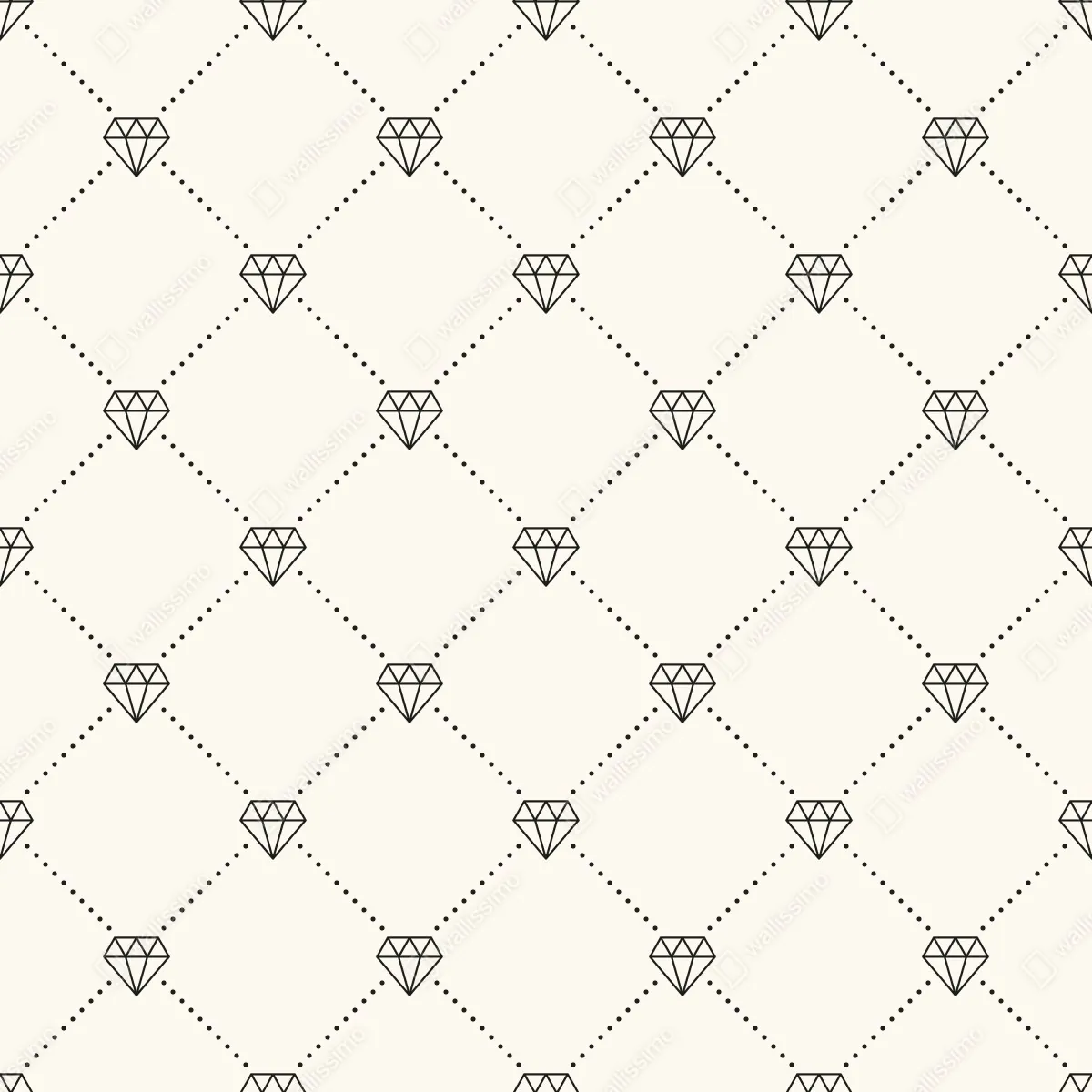 Fototapeta wzór kratki z diamentami na beżowym tle – Wallissimo® Fototapeta wzór kratki z diamentami na beżowym tle – Wallissimo®