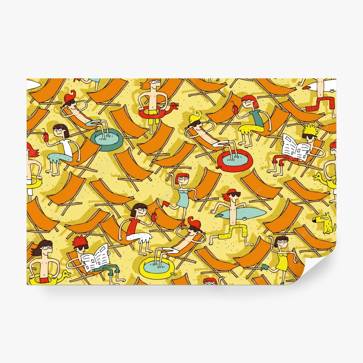 Fototapeta słoneczny dzień na plaży – Wallissimo® Fototapeta słoneczny dzień na plaży – Wallissimo®