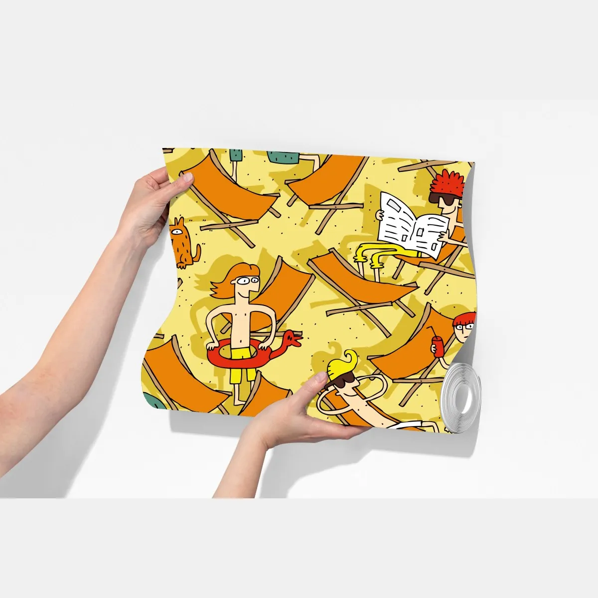 Fototapeta słoneczny dzień na plaży – Wallissimo® Fototapeta słoneczny dzień na plaży – Wallissimo®