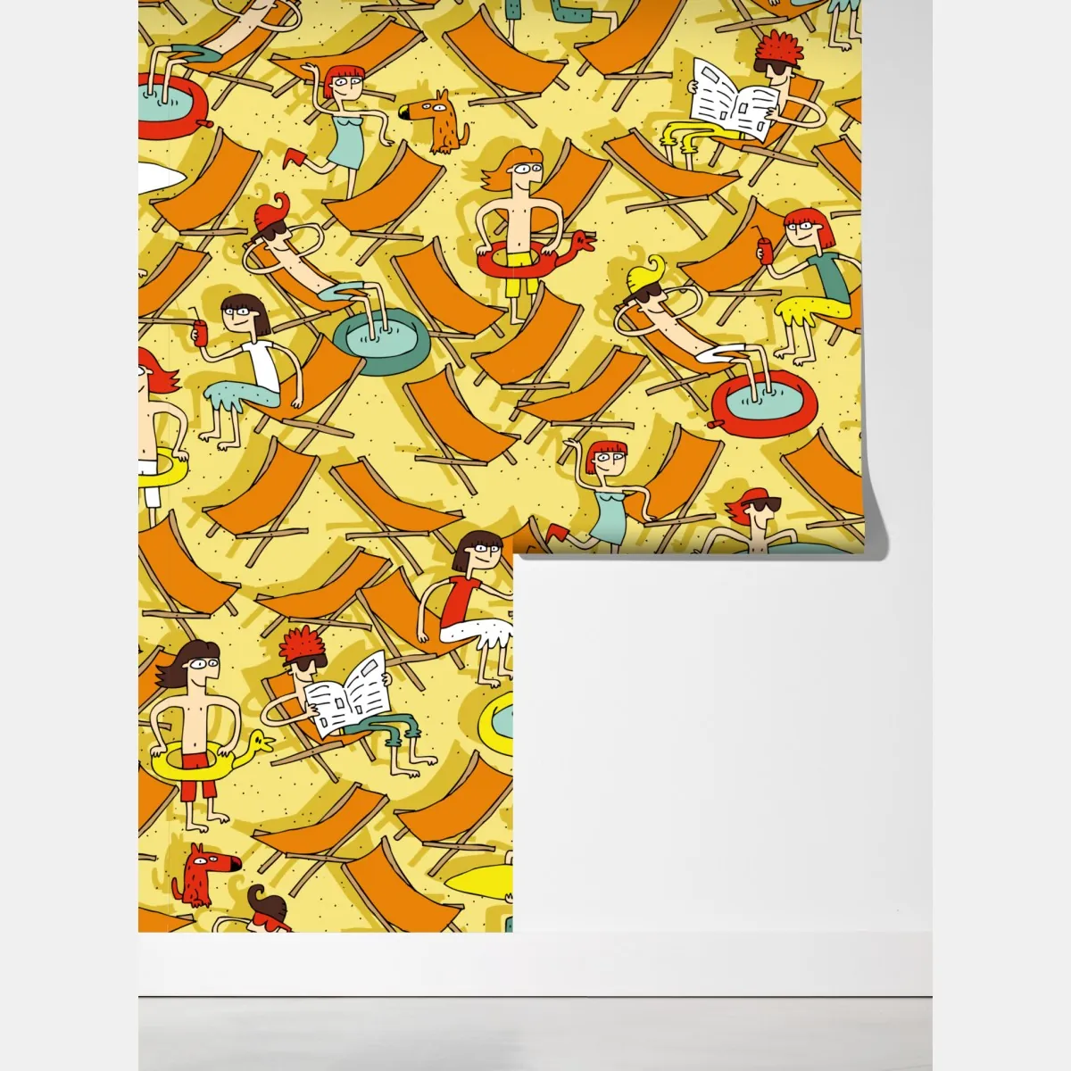 Fototapeta słoneczny dzień na plaży – Wallissimo® Fototapeta słoneczny dzień na plaży – Wallissimo®