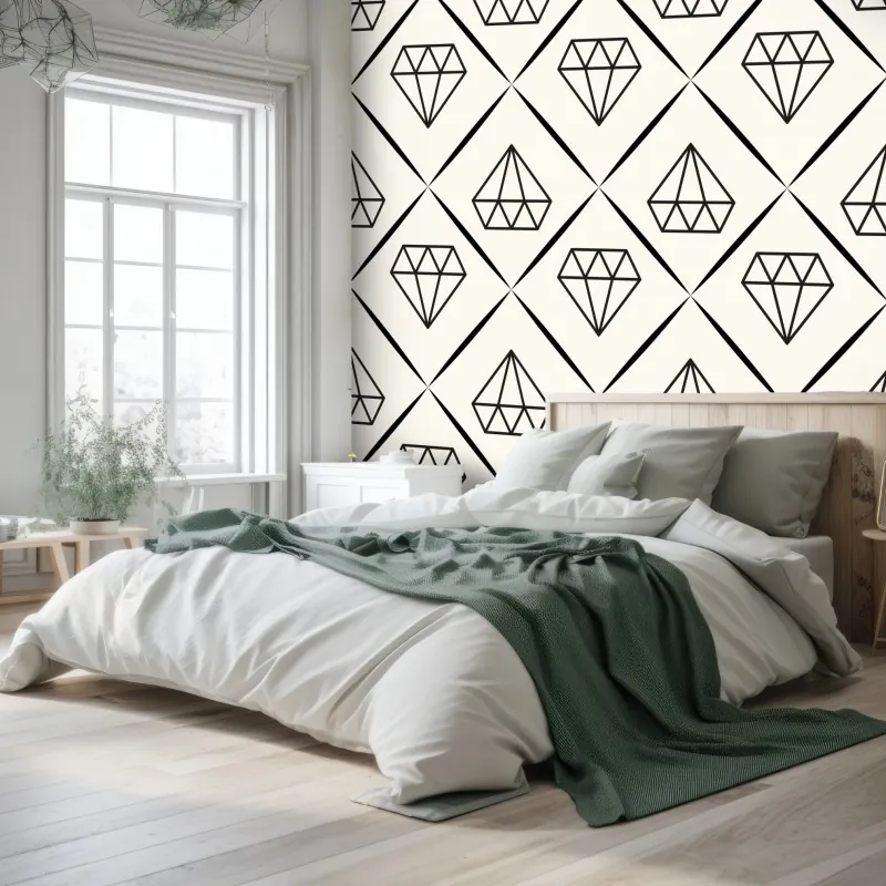 Fototapeta geometryczny wzór z diamentami