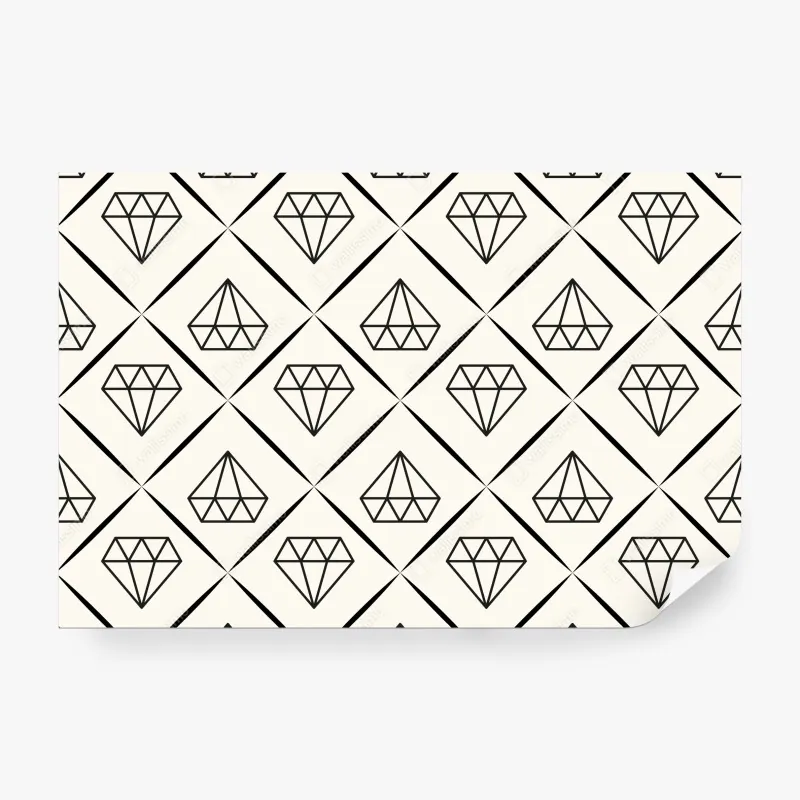 Fototapeta geometryczny wzór z diamentami