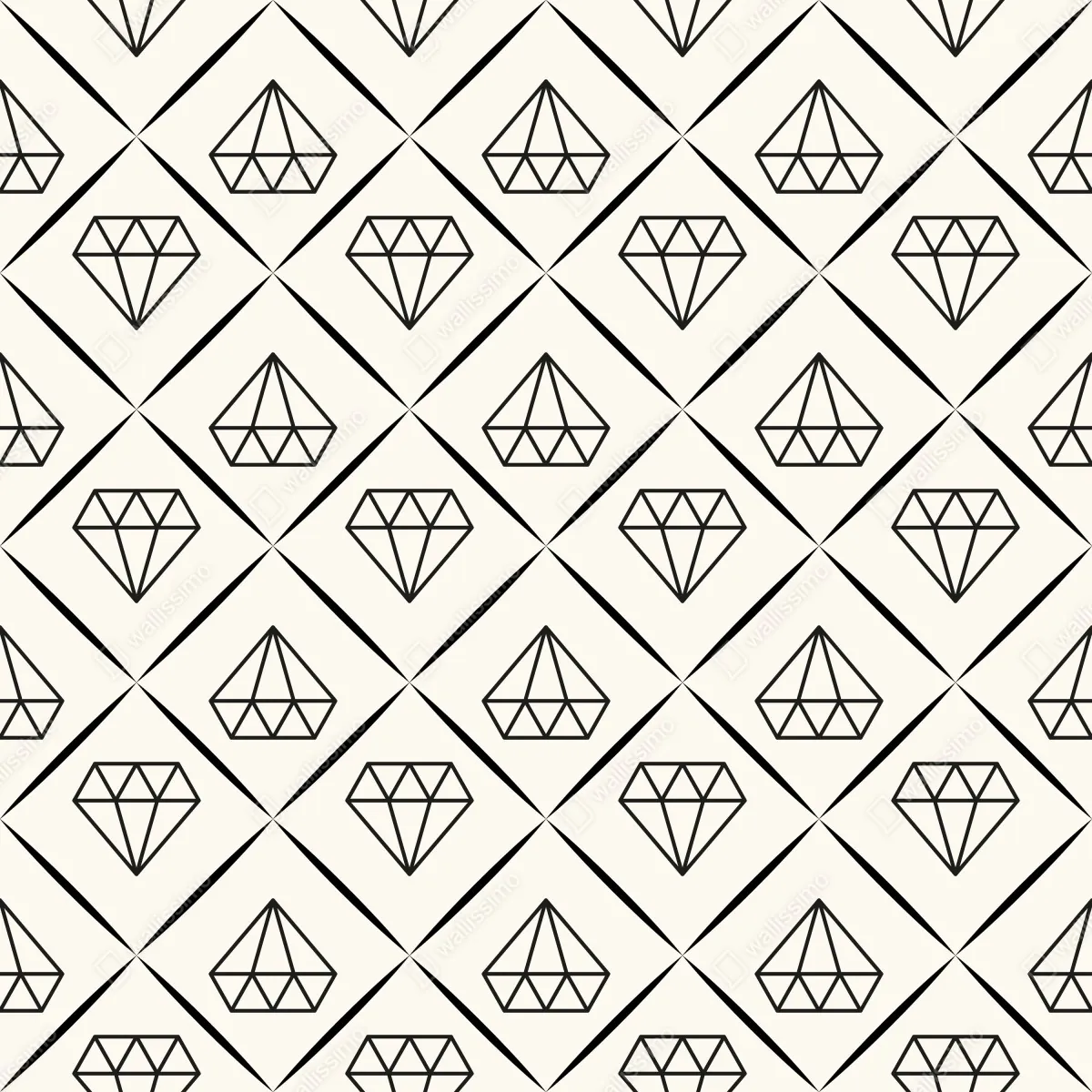 Fototapeta geometryczny wzór z diamentami – Wallissimo® Fototapeta geometryczny wzór z diamentami – Wallissimo®
