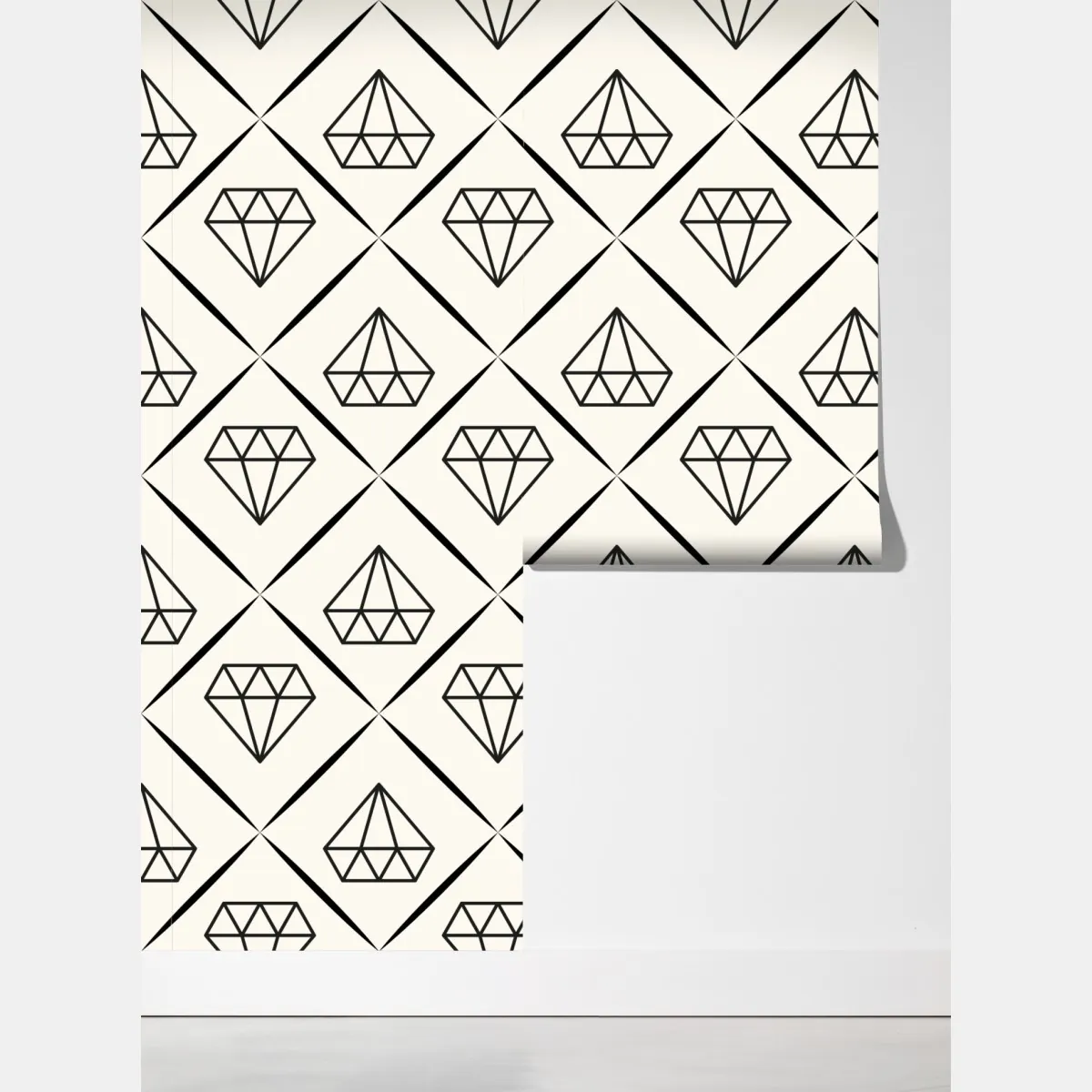 Fototapeta geometryczny wzór z diamentami – Wallissimo® Fototapeta geometryczny wzór z diamentami – Wallissimo®
