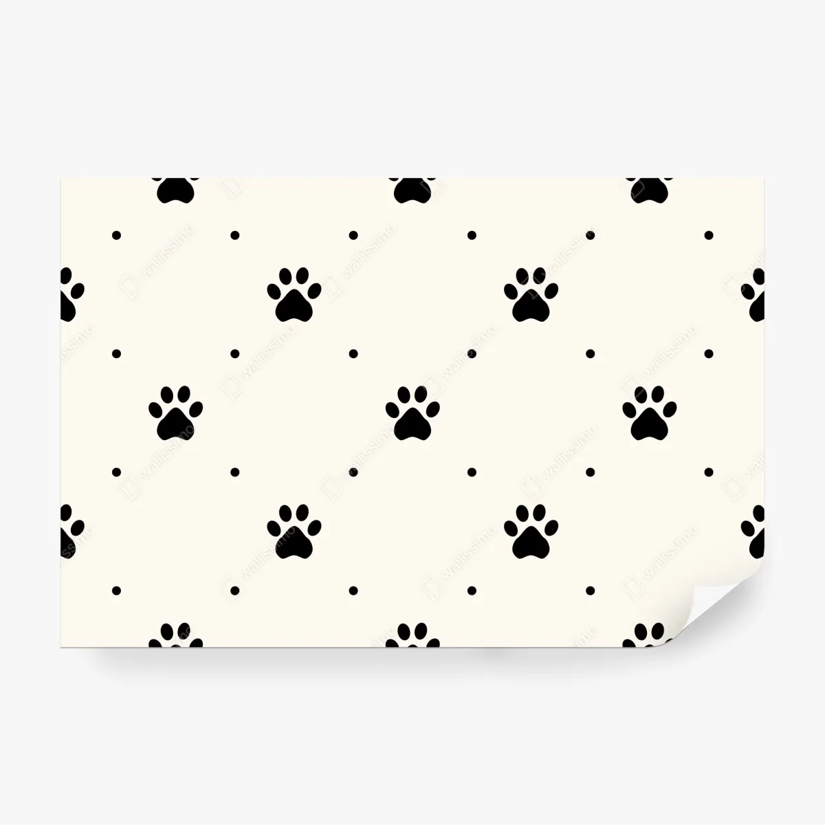 Fototapeta zabawny wzór z łapkami – Wallissimo® Fototapeta zabawny wzór z łapkami – Wallissimo®