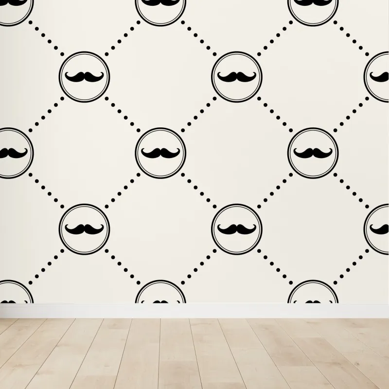 Fototapeta zabawny wzór wąsów