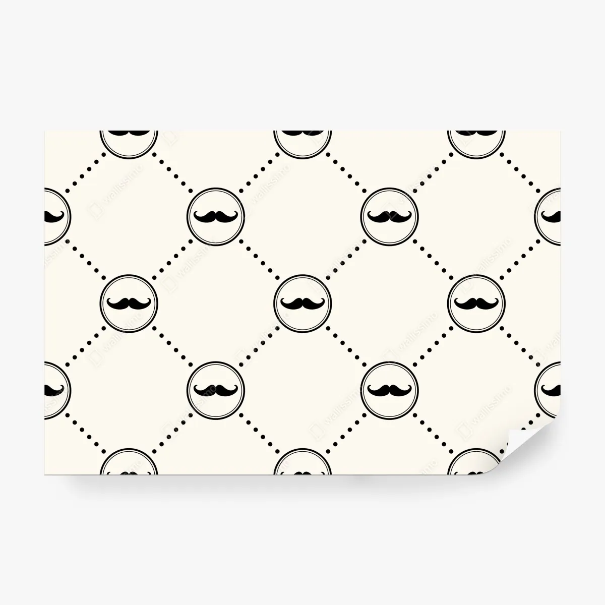 Fototapeta zabawny wzór wąsów – Wallissimo® Fototapeta zabawny wzór wąsów – Wallissimo®