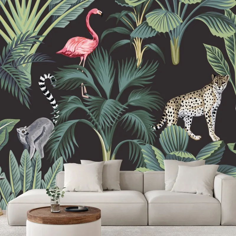 Fototapeta tropikalna dżungla z dziką przyrodą